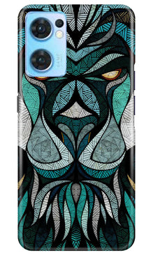 Lion Mobile Back Case for Oppo Reno7 5G (Design - 97)