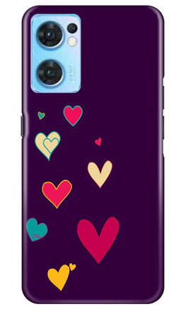 Purple Background Case for Oppo Reno7 5G(Design - 107)