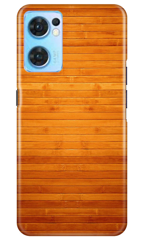 Wooden Look Case for Oppo Reno7 5G  (Design - 111)