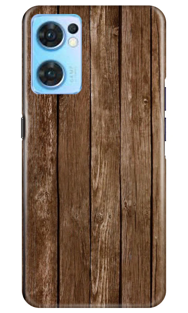 Wooden Look Case for Oppo Reno7 5G  (Design - 112)