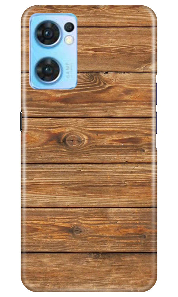 Wooden Look Case for Oppo Reno7 5G  (Design - 113)