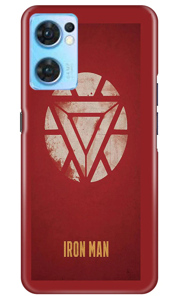Iron Man Superhero Case for Oppo Reno7 5G  (Design - 115)