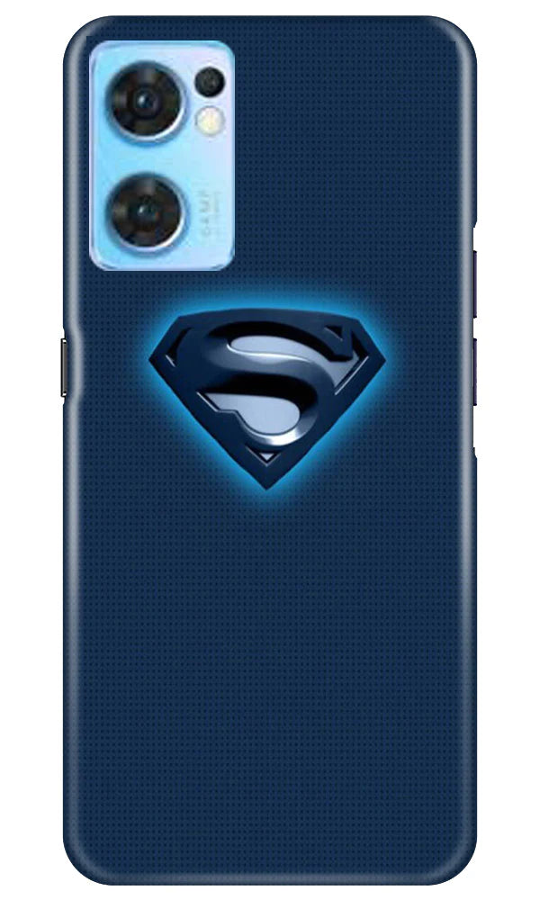 Superman Superhero Case for Oppo Reno7 5G  (Design - 117)