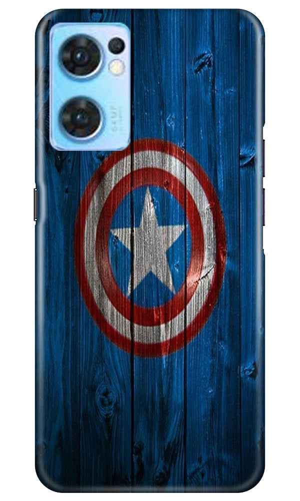 Captain America Superhero Case for Oppo Reno7 5G  (Design - 118)