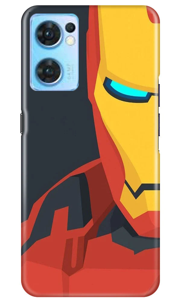 Iron Man Superhero Case for Oppo Reno7 5G  (Design - 120)