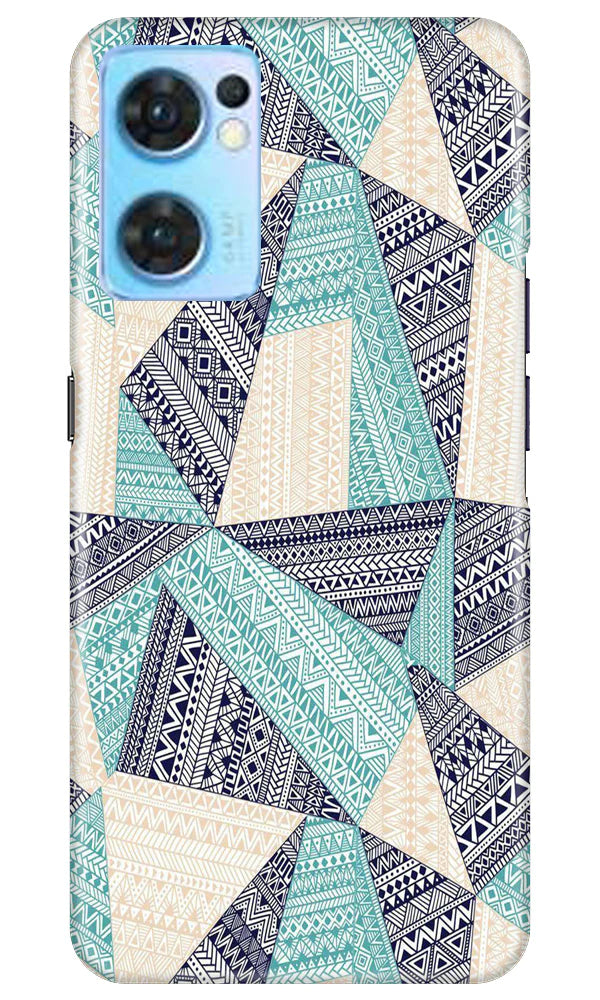 Desingner Pattern Case for Oppo Reno7 5G  (Design - 123)