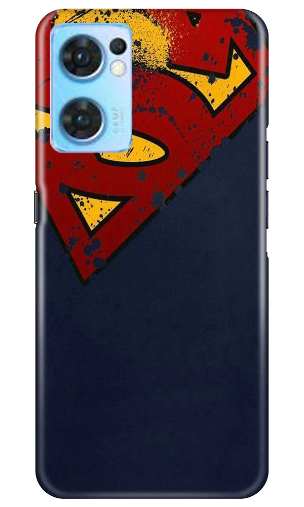 Superman Superhero Case for Oppo Reno7 5G  (Design - 125)