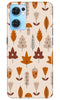 Leaf Pattern Art Case for Oppo Reno7 5G  (Design - 132)
