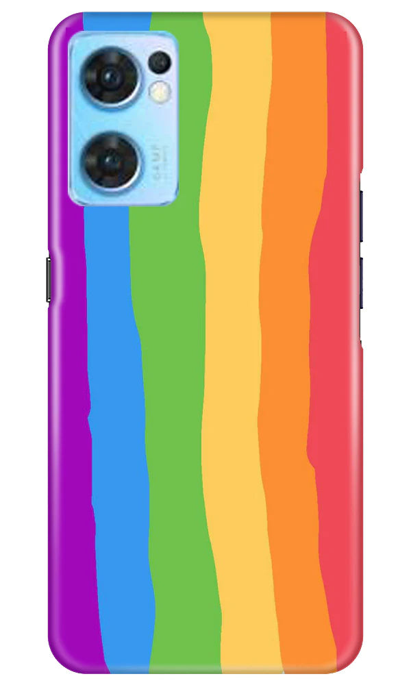 Multi Color Baground Case for Oppo Reno7 5G  (Design - 139)