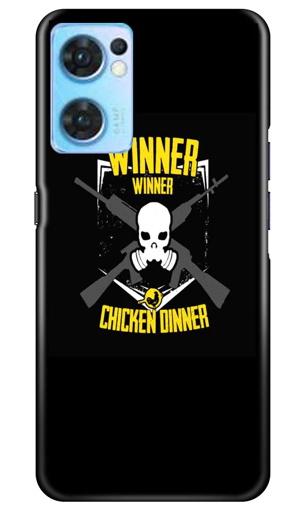 Winner Winner Chicken Dinner Case for Oppo Reno7 5G  (Design - 147)