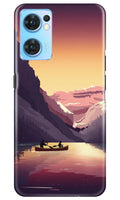Mountains Boat Case for Oppo Reno7 5G (Design - 150)