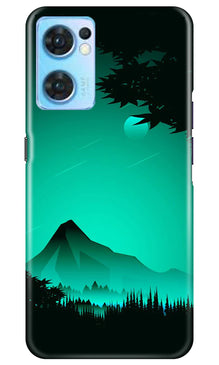 Moon Mountain Mobile Back Case for Oppo Reno7 5G (Design - 173)