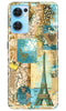 Travel Eiffel Tower Case for Oppo Reno7 5G (Design No. 175)