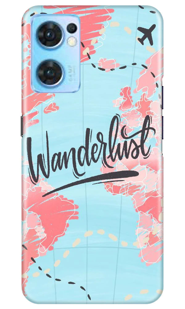 Wonderlust Travel Case for Oppo Reno7 5G (Design No. 192)