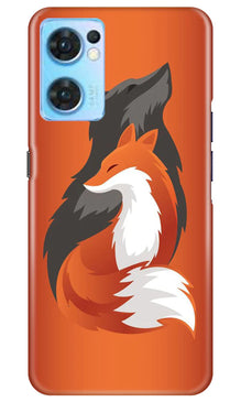 Wolf  Mobile Back Case for Oppo Reno7 5G (Design - 193)