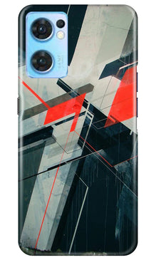 Modern Art Mobile Back Case for Oppo Reno7 5G (Design - 200)