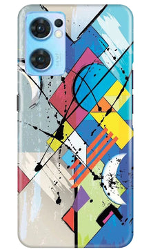 Modern Art Mobile Back Case for Oppo Reno7 5G (Design - 204)