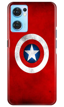 Captain America Mobile Back Case for Oppo Reno7 5G (Design - 249)