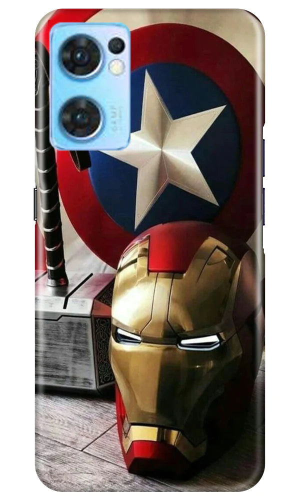 Ironman Captain America Case for Oppo Reno7 5G (Design No. 223)