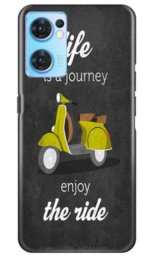 Life is a Journey Mobile Back Case for Oppo Reno7 5G (Design - 230)