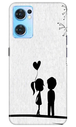 Cute Kid Couple Case for Oppo Reno7 5G (Design No. 252)