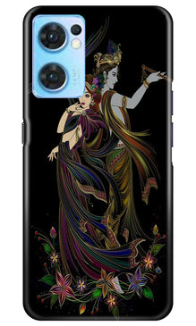 Radha Krishna Mobile Back Case for Oppo Reno7 5G (Design - 257)