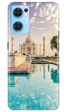 Taj Mahal Mobile Back Case for Oppo Reno7 5G (Design - 259)