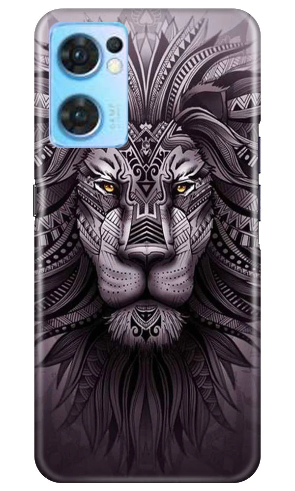 Lion Mobile Back Case for Oppo Reno7 5G (Design - 277)
