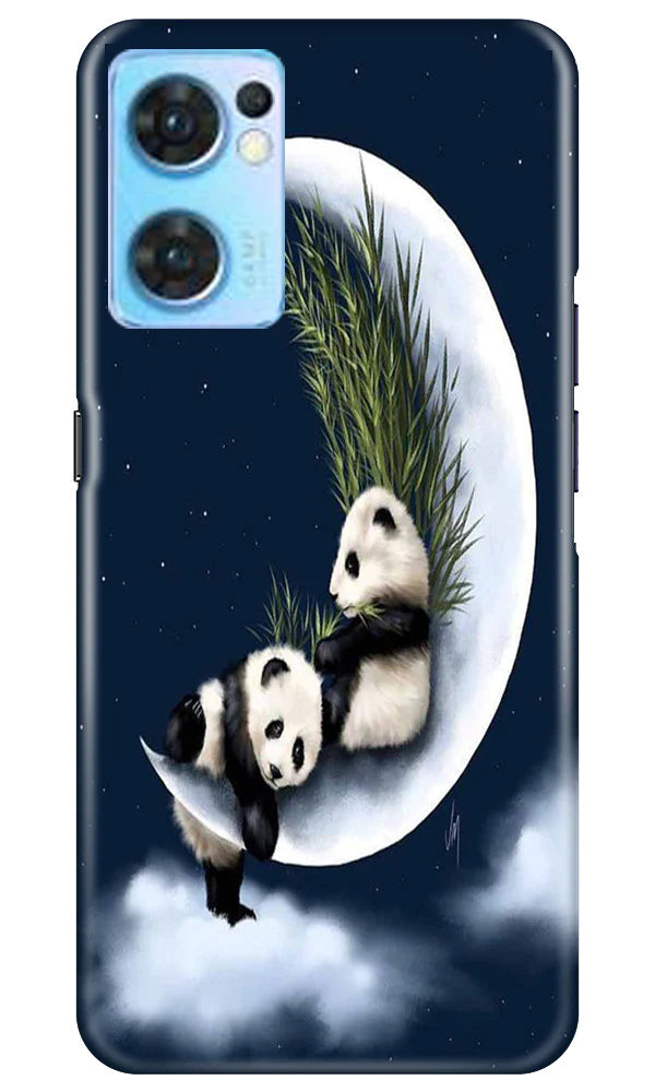 Panda Moon Mobile Back Case for Oppo Reno7 5G (Design - 280)