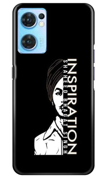 Bhagat Singh Mobile Back Case for Oppo Reno7 5G (Design - 291)