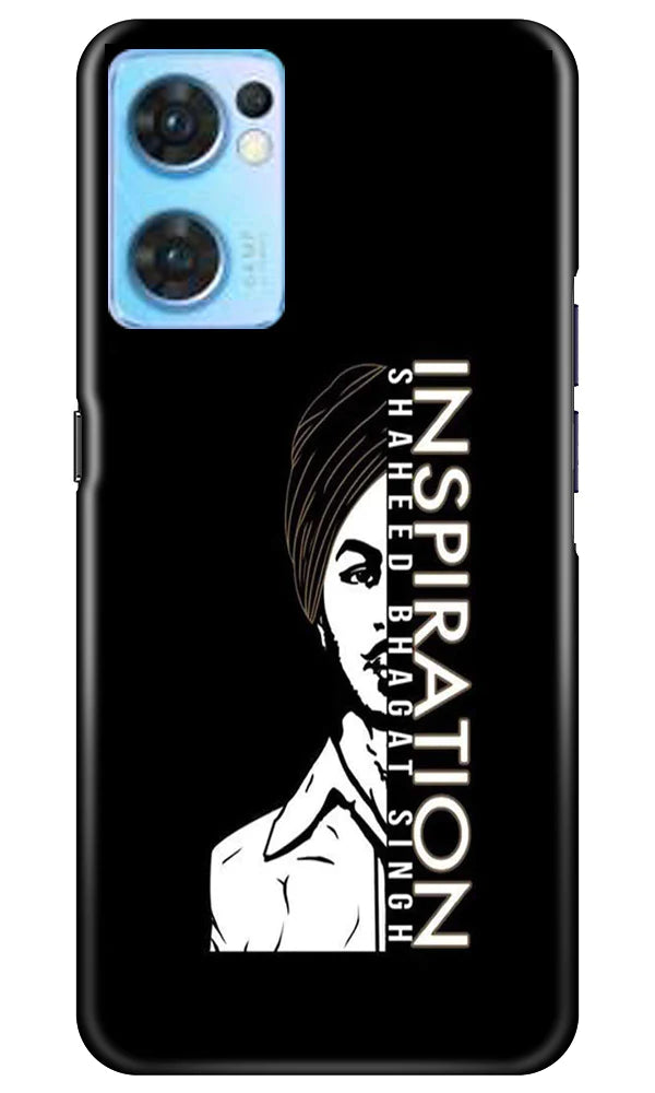 Bhagat Singh Mobile Back Case for Oppo Reno7 5G (Design - 291)