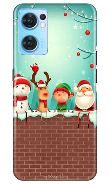 Santa Claus Mobile Back Case for Oppo Reno7 5G (Design - 296)