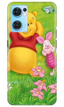 Winnie The Pooh Mobile Back Case for Oppo Reno7 5G (Design - 308)