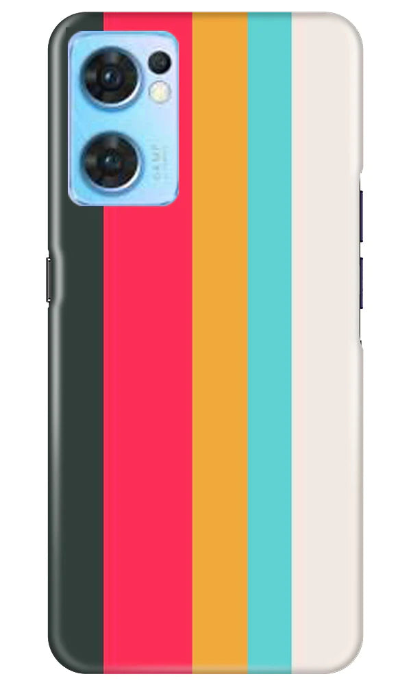 Color Pattern Mobile Back Case for Oppo Reno7 5G (Design - 328)
