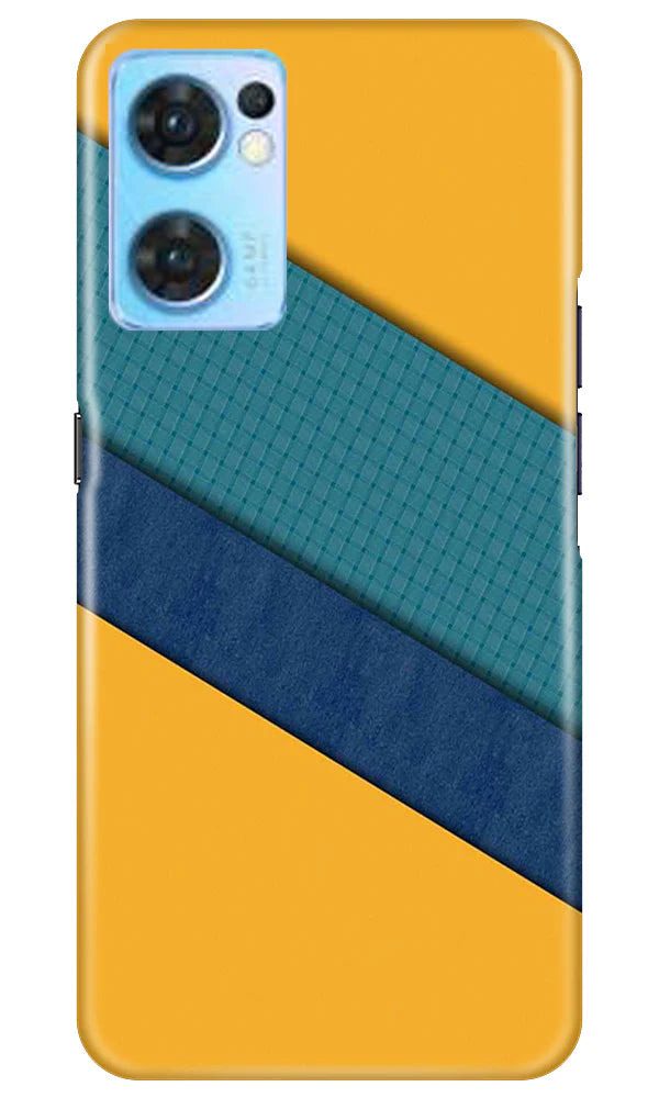 Diagonal Pattern Mobile Back Case for Oppo Reno7 5G (Design - 329)