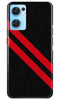 Black Red Pattern Mobile Back Case for Oppo Reno7 5G (Design - 332)