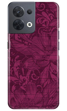 Purple Backround Mobile Back Case for Oppo Reno 8 5G (Design - 22)