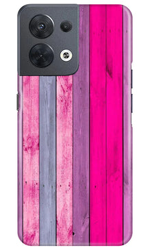Wooden look Mobile Back Case for Oppo Reno 8 5G (Design - 24)