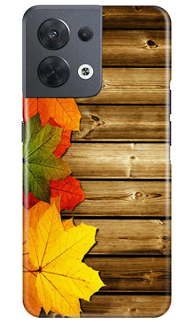 Wooden look3 Mobile Back Case for Oppo Reno 8 5G (Design - 61)