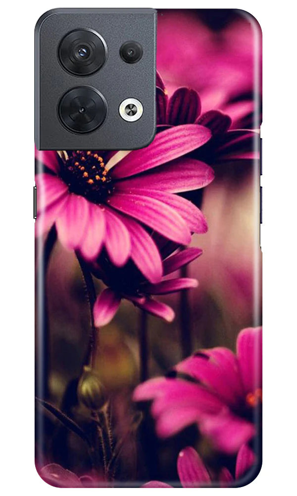 Purple Daisy Case for Oppo Reno 8 5G