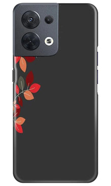 Grey Background Mobile Back Case for Oppo Reno 8 5G (Design - 71)