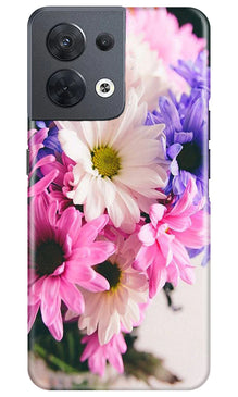 Coloful Daisy Mobile Back Case for Oppo Reno 8 5G (Design - 73)