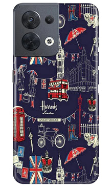 Love London Mobile Back Case for Oppo Reno 8 5G (Design - 75)