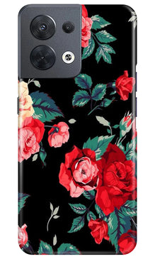 Red Rose2 Mobile Back Case for Oppo Reno 8 5G (Design - 81)