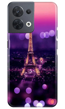 Eiffel Tower Mobile Back Case for Oppo Reno 8 5G (Design - 86)