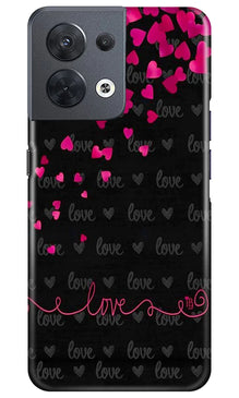Love in Air Mobile Back Case for Oppo Reno 8 5G (Design - 89)