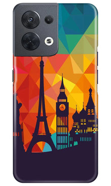 Eiffel Tower2 Mobile Back Case for Oppo Reno 8 5G (Design - 91)