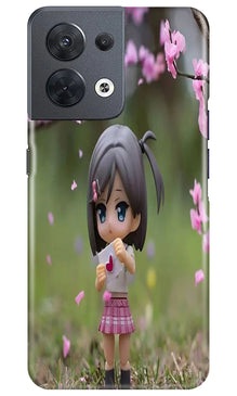 Cute Girl Mobile Back Case for Oppo Reno 8 5G (Design - 92)