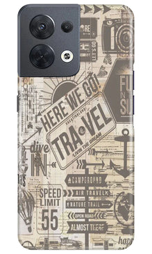 Travel Mobile Back Case for Oppo Reno 8 5G  (Design - 104)