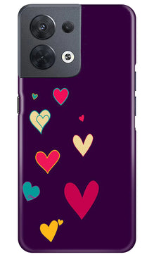 Purple Background Mobile Back Case for Oppo Reno 8 5G  (Design - 107)
